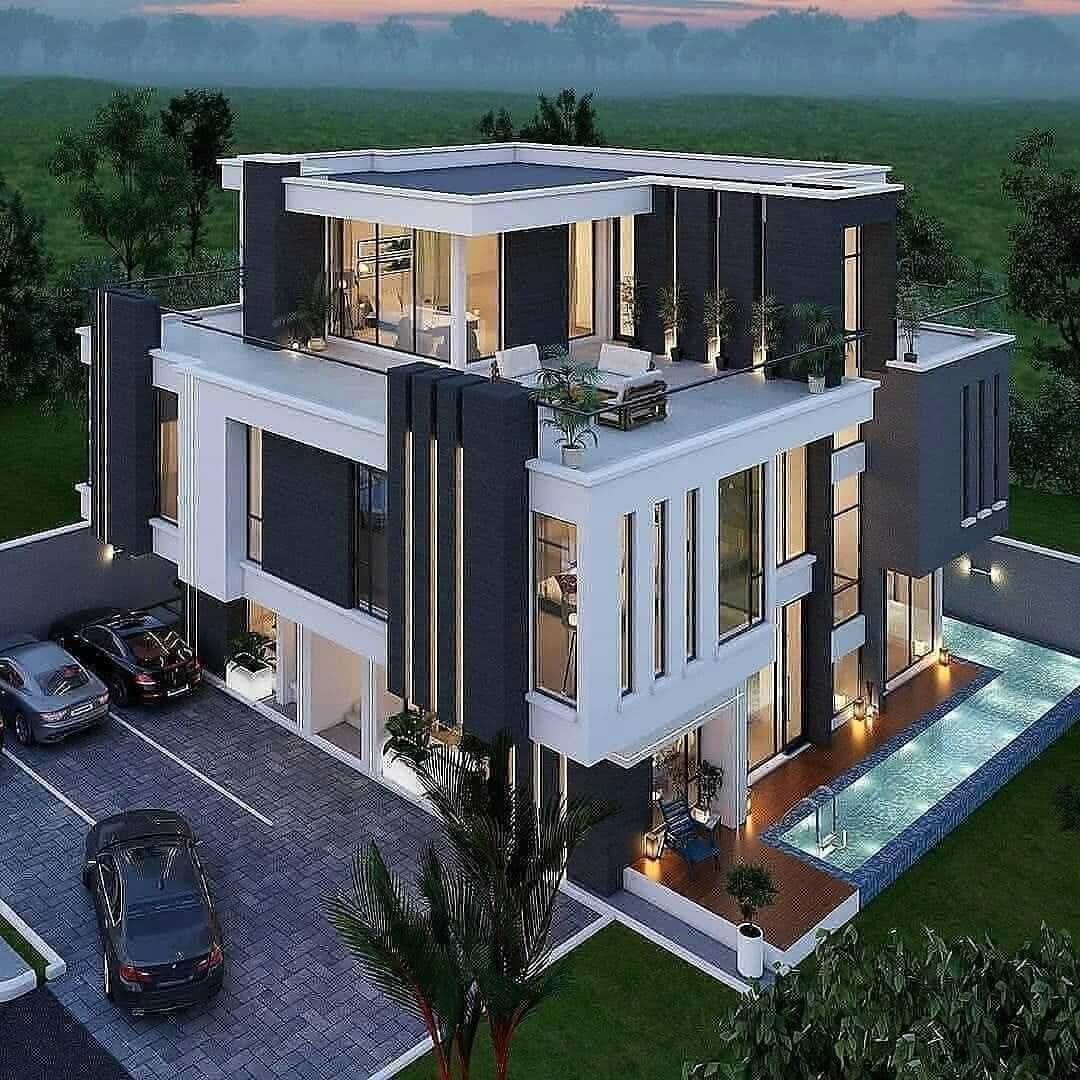 طراحی نمای مدرن برای ویلا